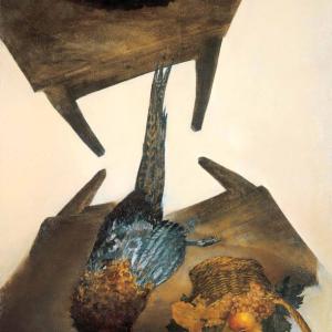 Nature morte au faisan - 1987 - 130x100 cm